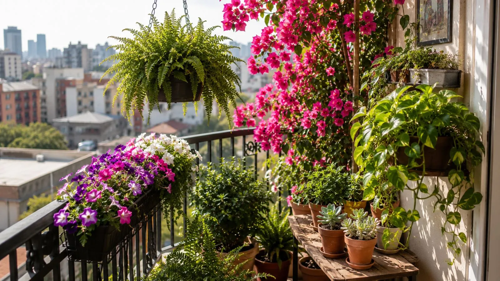 Plantas para Varanda: as Melhores Opções para Sol e Meia Sombra
